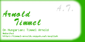 arnold timmel business card